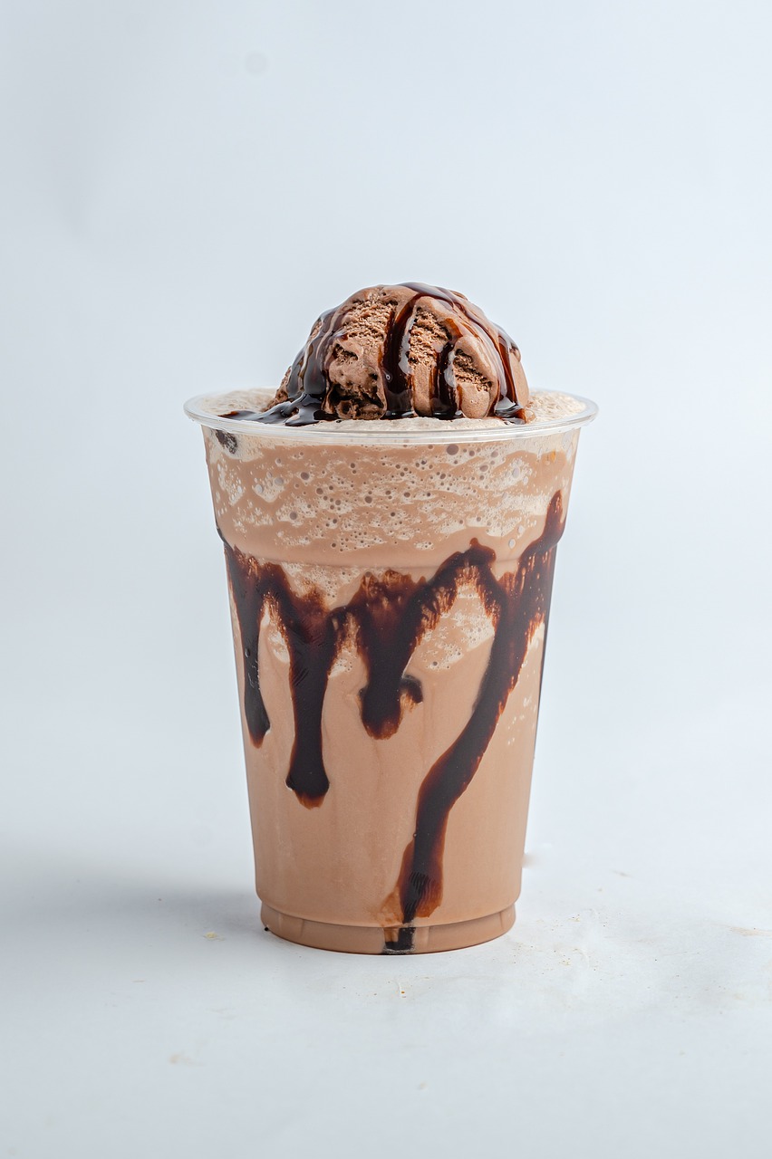 Iced Chocolate almond milk shaken espresso